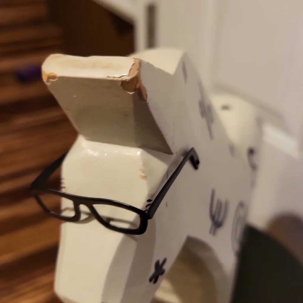 Dala IKEA White Wooden Horse Vintage